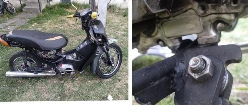 Conduc�an una moto adulterada y llevaban marihuana: dos imputados